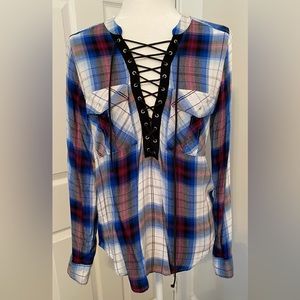 Express plaid flannel shirt